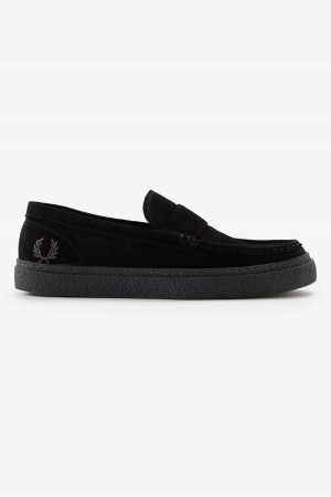 Fred Perry Dawson Loafer Skor Herr Svarta | SECVG28415