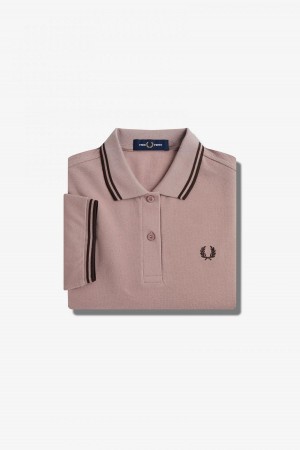 Fred Perry G3600 Fred Perry Shirt Dam Mörkrosa | FSEHY26574