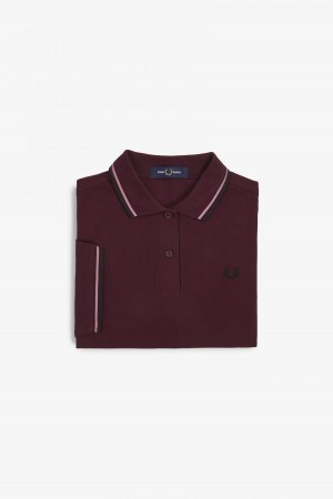 Fred Perry G3600 Fred Perry Shirt Dam Rosa Rosa Svarta | XSEGW19078