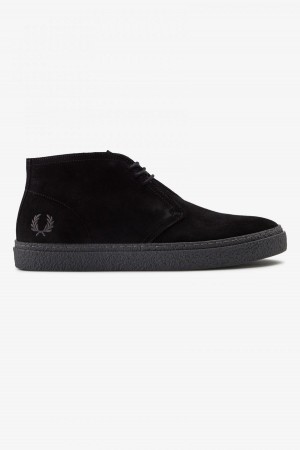 Fred Perry Hawley Skor Herr Svarta | SEJVR66157