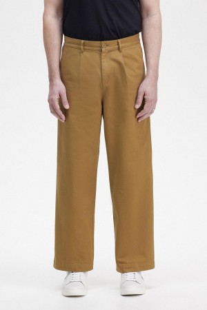 Fred Perry Hetero Leg Trousers Långbyxor Herr Shaded Stone | SSEVO45334