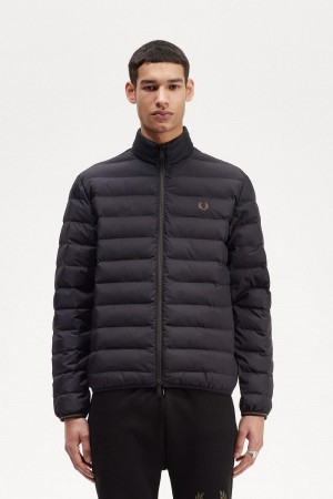 Fred Perry Insulated Rockar Herr Svarta | SEEAH48523