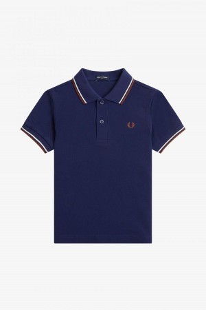 Fred Perry Kids Twin Tipped Barn Accessories Marinblå Bruna | LSETR59009