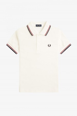 Fred Perry Kids Twin Tipped Barn Accessories Vita Röda Marinblå | ZSEMJ66510