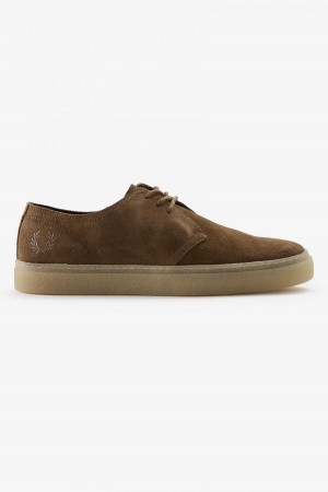 Fred Perry Linden Skor Herr Shaded Stone | FSEHY97655