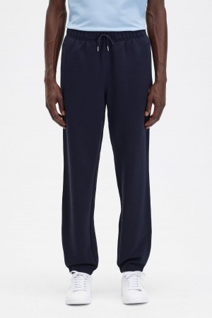 Fred Perry Loopback Sweatpant Träningsoverall Herr Marinblå | XSEBH47370