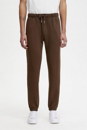 Fred Perry Loopback Sweatpants Långbyxor Herr Burnt Tobacco | FSEHY32826