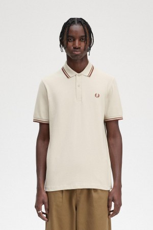 Fred Perry M12 Piketröja Herr Mörkbruna | GSEUC60557