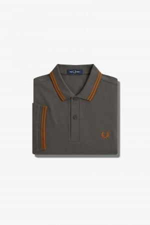 Fred Perry M3600 Fred Perry Shirt Herr Gröna | SEJVR85617