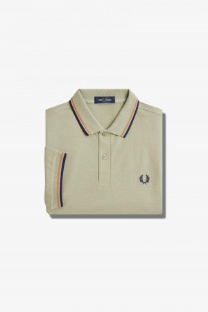 Fred Perry M3600 Fred Perry Shirt Herr Ljusmarinblå | LSETR88831