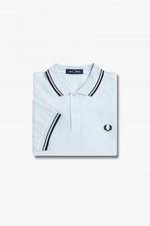 Fred Perry M3600 Fred Perry Shirt Herr Ljusgröna Svarta | SEJZR54080