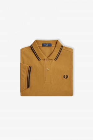 Fred Perry M3600 Fred Perry Shirt Herr Mörksvarta Svarta | PSEER17523