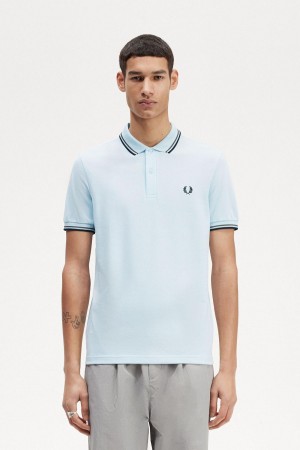 Fred Perry M3600 Piketröja Herr Ljusgröna Svarta | FSEHY91031