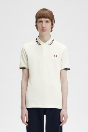 Fred Perry M3600 Piketröja Herr Marinblå Bruna | ASEWC66475