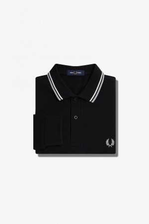 Fred Perry M3636 Fred Perry Shirt Herr Svarta | SEJZR81654