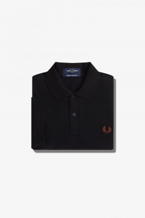 Fred Perry M3 Fred Perry Shirt Herr Svarta Bruna | ASEWC41015