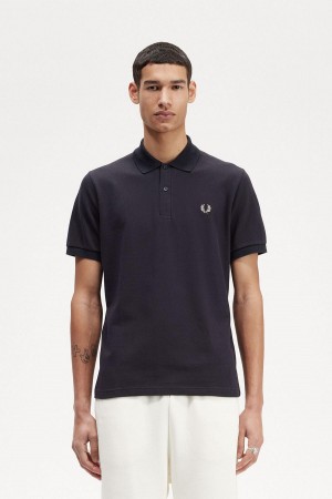 Fred Perry M3 Piketröja Herr Marinblå Ljus | SSENY51031