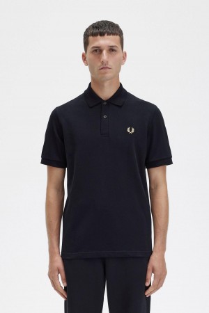 Fred Perry M3 Piketröja Herr Svarta | QSEWA78818