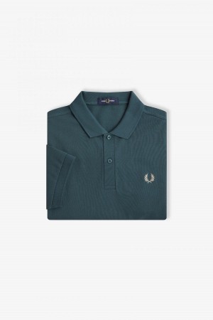 Fred Perry M6000 Fred Perry Shirt Herr Blå Ljus | SEDYB14060