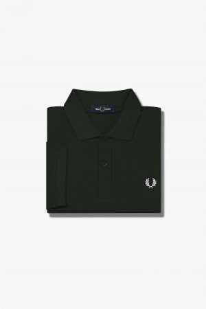 Fred Perry M6000 Fred Perry Shirt Herr Gröna Vita | SEXMI43911