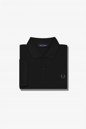 Fred Perry M6000 Fred Perry Shirt Herr Svarta Gröna | ASEDF72103