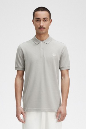 Fred Perry M6000 Piketröja Herr Limestone / Ecru | SSEVO64270