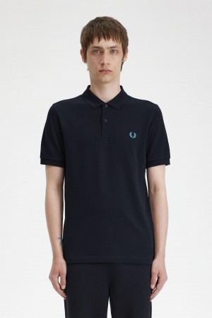 Fred Perry M6000 Piketröja Herr Marinblå Blå | FSEUI49488