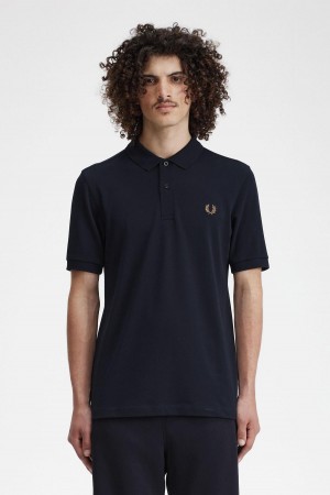 Fred Perry M6000 Piketröja Herr Marinblå | SEDYB69150