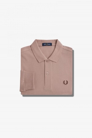 Fred Perry M6006 Fred Perry Shirt Herr Mörkrosa | YSEGT13206