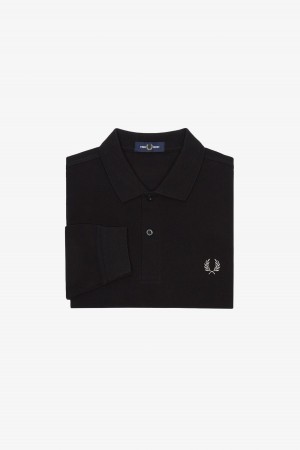 Fred Perry M6006 Fred Perry Shirt Herr Svarta | LSESX42881