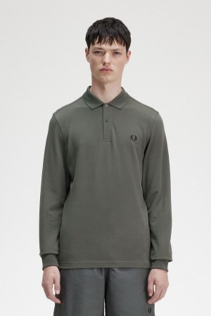 Fred Perry M6006 Piketröja Herr Gröna | SEQAV97516