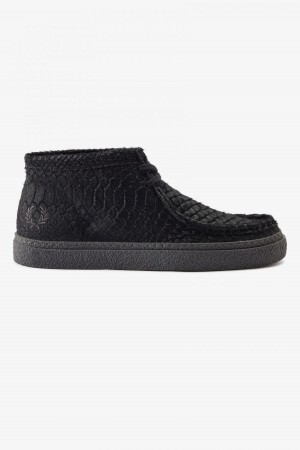 Fred Perry Mid Dawson Skor Herr Svarta | FSEUI72068