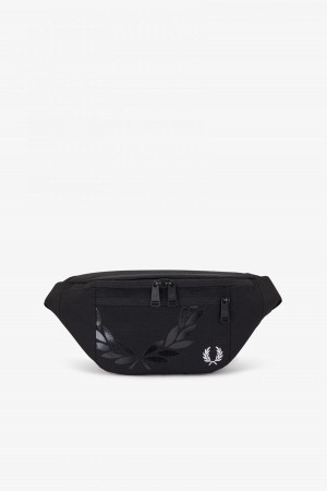 Fred Perry Printed Ripstop Cross Body Väska Accessories Svarta | LSESX69753