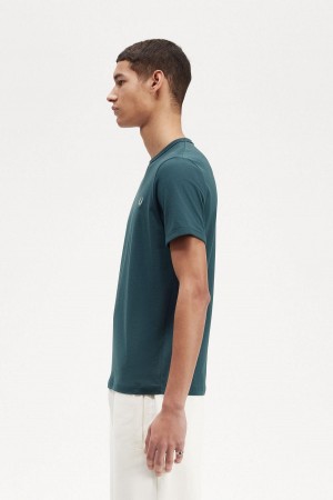 Fred Perry Ringer T-shirt Herr Blå | GSEUC28238