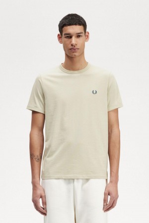 Fred Perry Ringer T-shirt Herr Ljus | TSEWZ94635