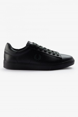 Fred Perry Spencer Skor Herr Svarta Gröna | XSEBH95145