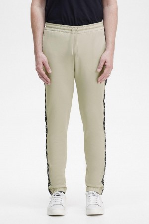 Fred Perry Taped Track Pants Långbyxor Herr Ljussvarta | SEQAV79880