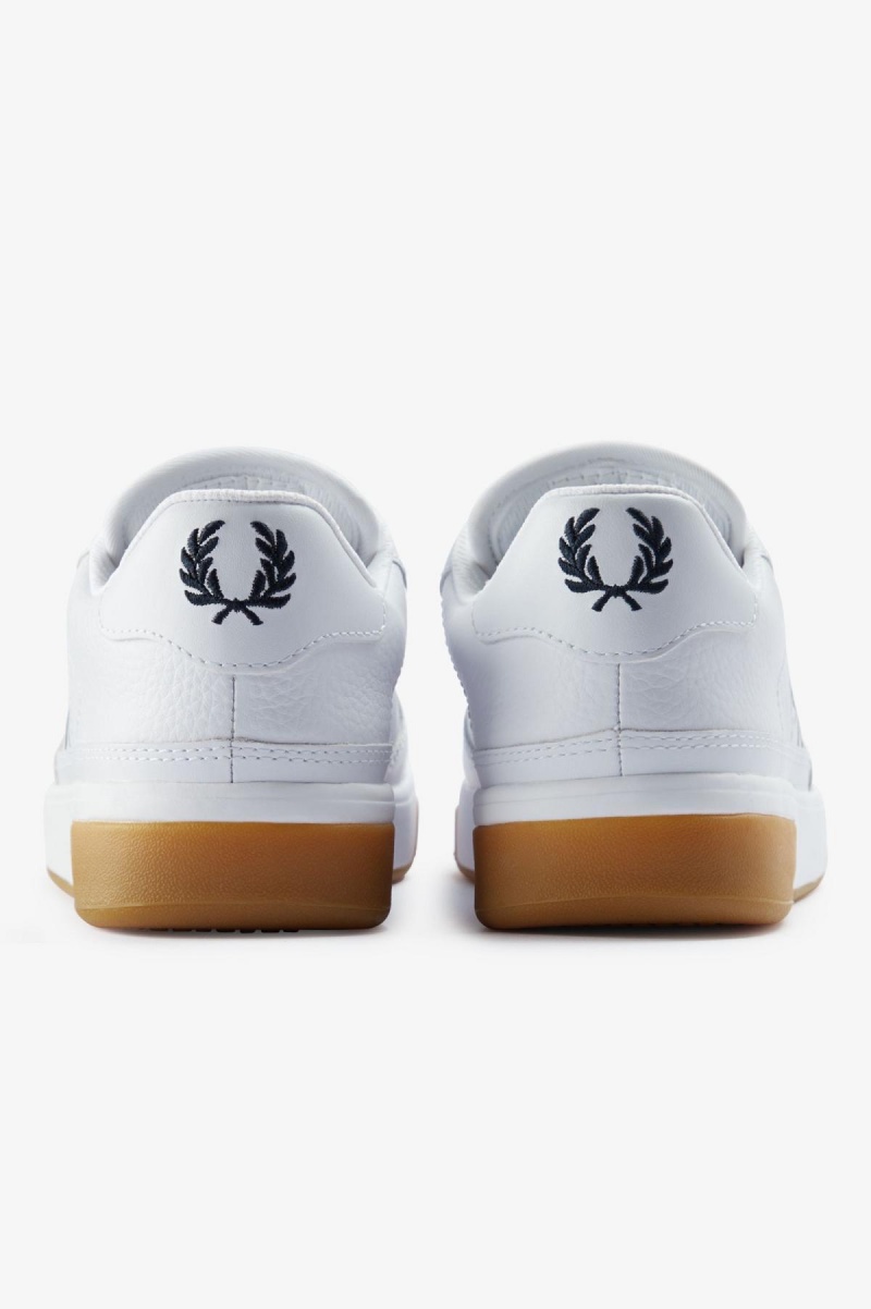 Fred Perry B300 Skor Herr Vita Marinblå | SEQCS89114