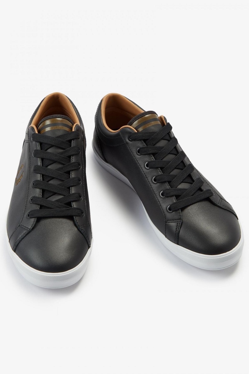 Fred Perry Baseline Skor Herr Svarta | MSEFT53172