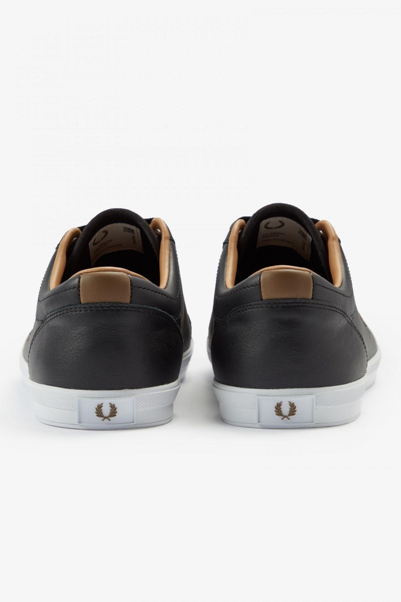 Fred Perry Baseline Skor Herr Svarta | MSEFT53172