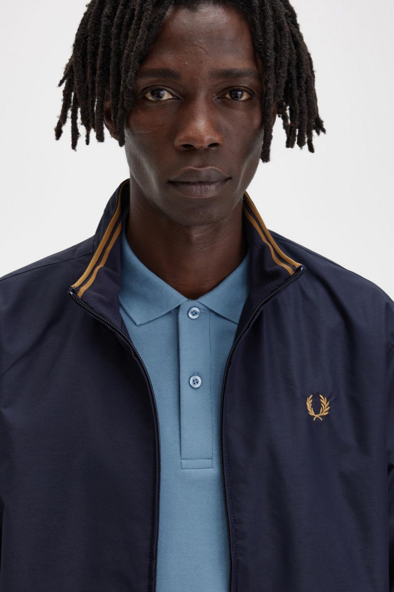 Fred Perry Brentham Rockar Herr Marinblå | FSEHY75217