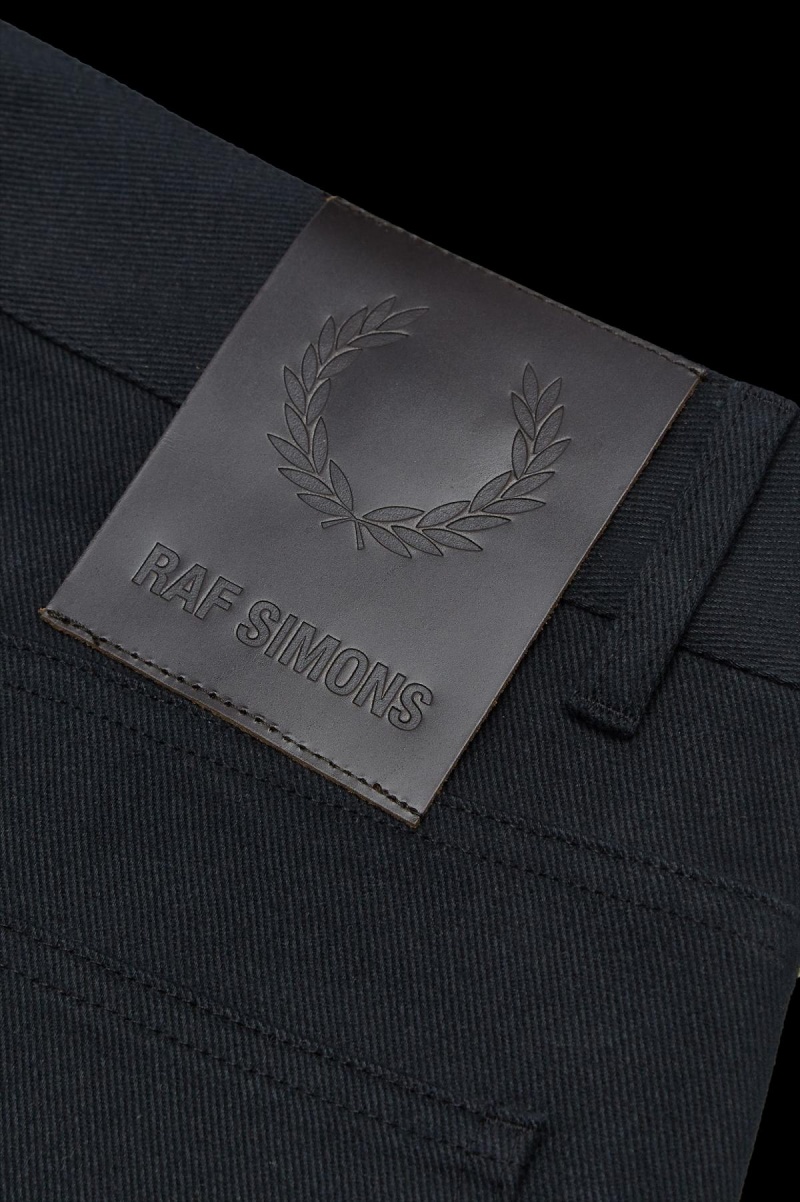 Fred Perry Brushed Denim Trousers Långbyxor Herr Svarta | ESEVG93141