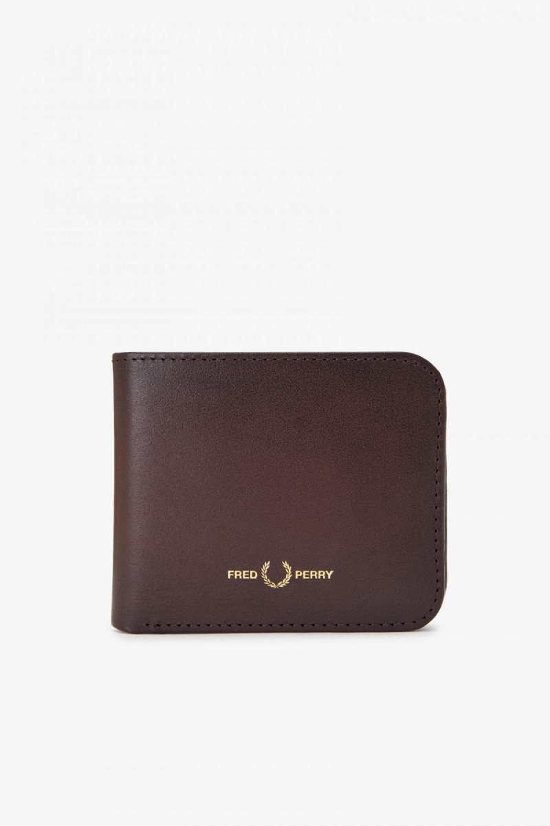 Fred Perry Burnished Leathr Billfold Plånbok Accessories Burnt Tobacco | SEJZR71656