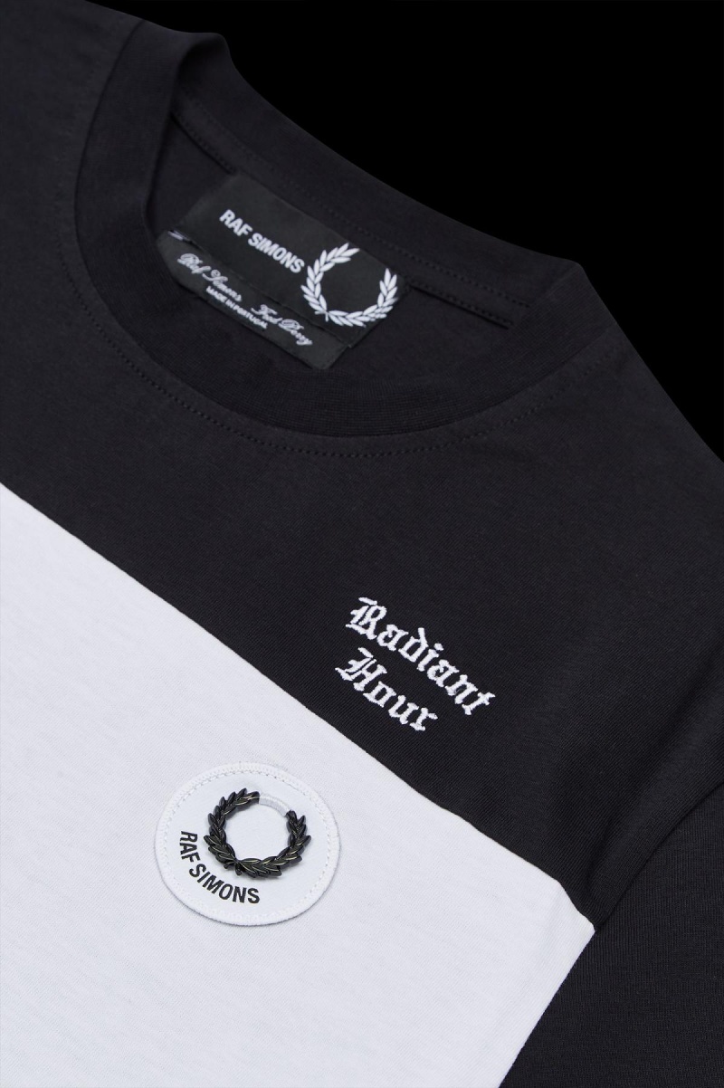 Fred Perry Contrast Panel T-shirt Herr Svarta | SEZPD52221