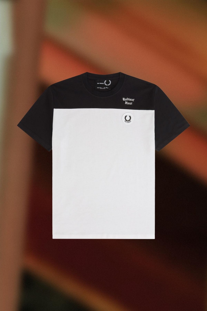 Fred Perry Contrast Panel T-shirt Herr Svarta | SEZPD52221