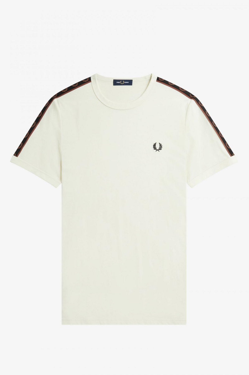 Fred Perry Contrast Tape Ringer T-shirt Herr Bruna | SEEGJ30997