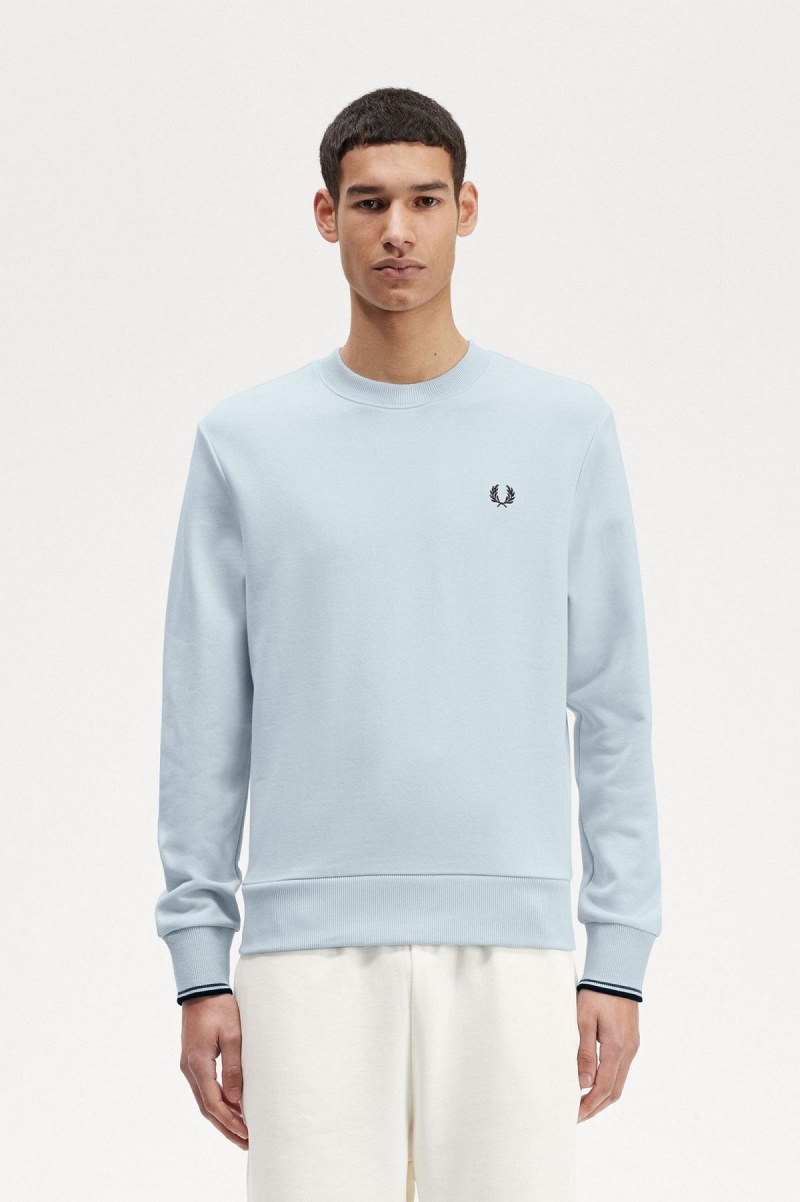 Fred Perry Crew Neck Tröjor Herr Ljus | ASEDF10027