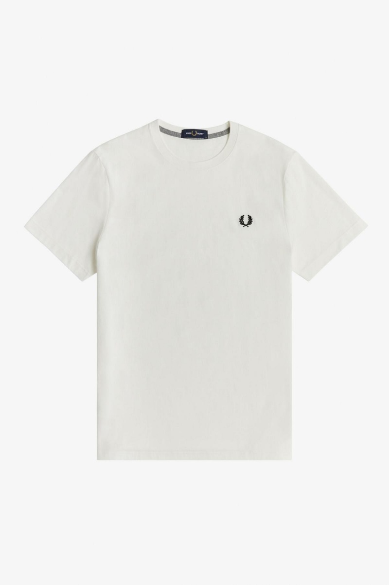 Fred Perry Crew Neck T-shirt Herr Vita | GSEEC45267