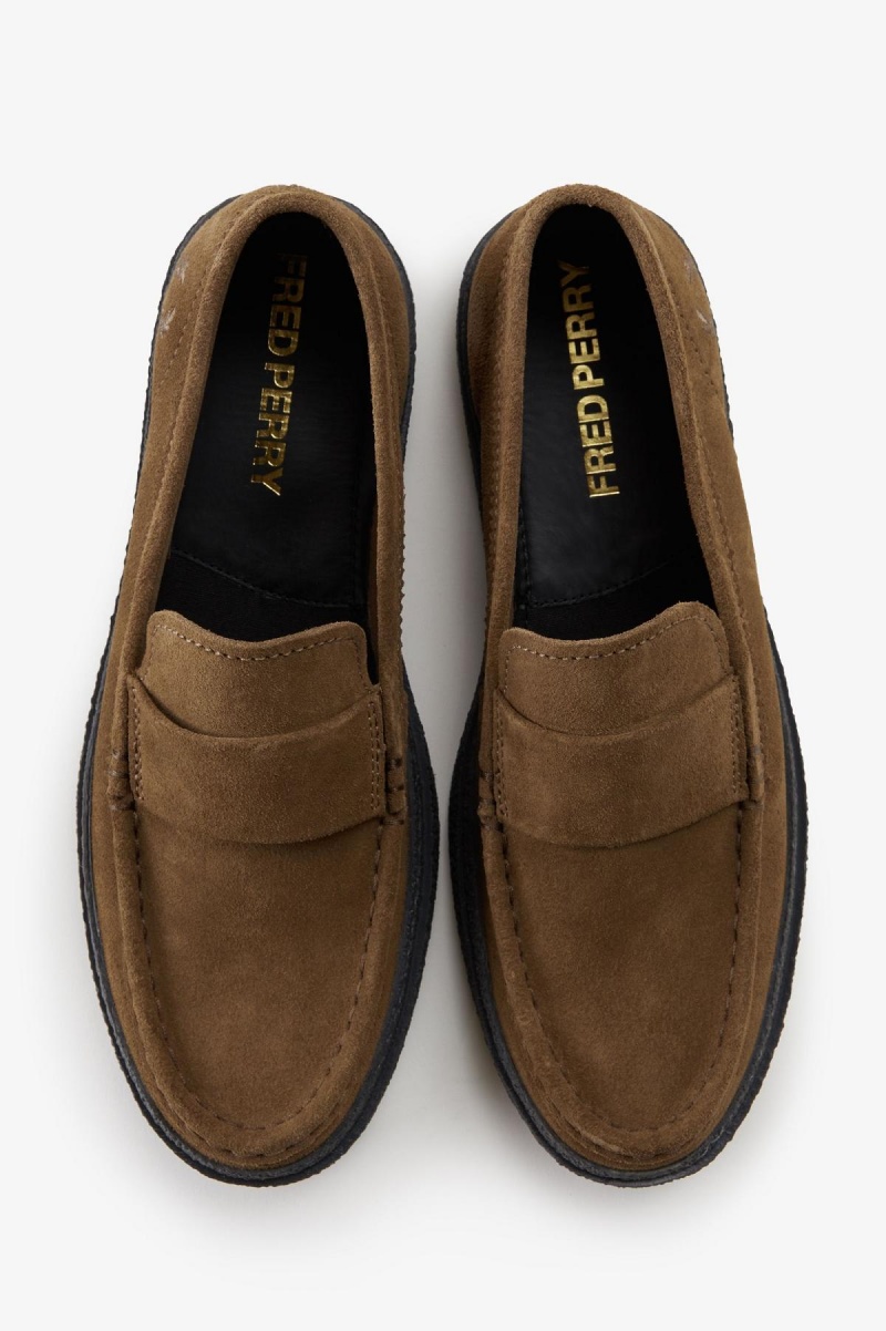 Fred Perry Dawson Loafer Skor Herr Shaded Stone | YSEGT81272