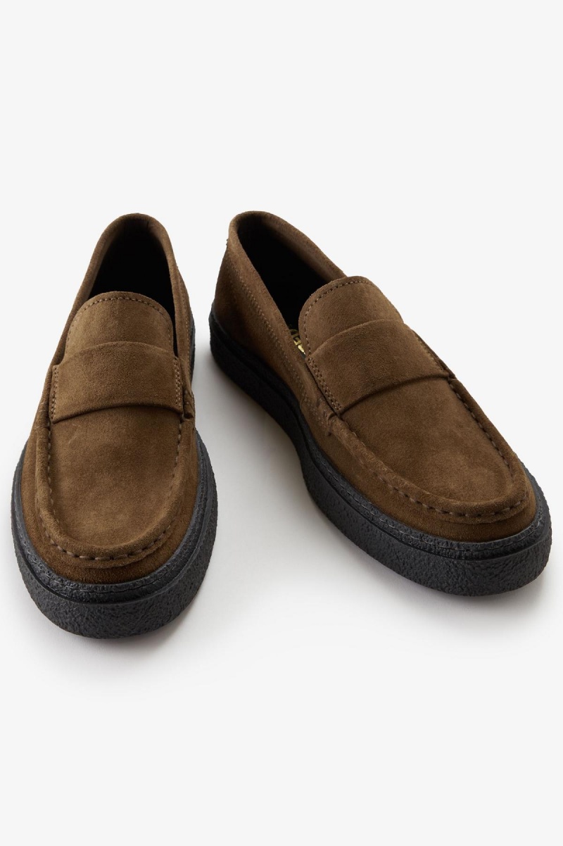 Fred Perry Dawson Loafer Skor Herr Shaded Stone | YSEGT81272